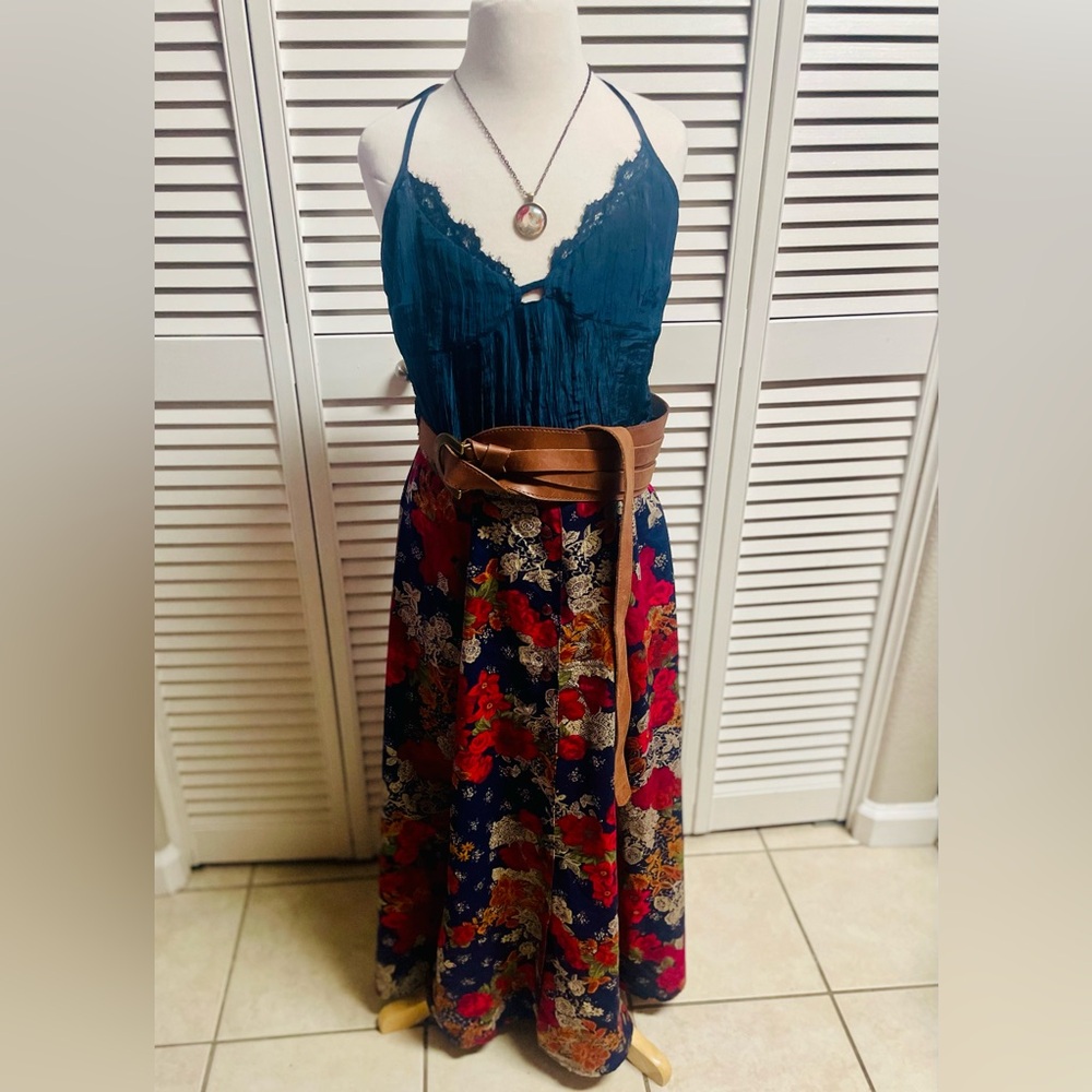 Bobbie Brooks Multicolor A-Line Skirt